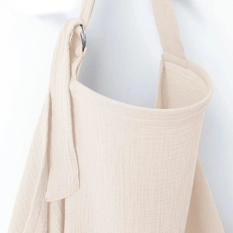 Cape d'Allaitement Mousseline 100% Coton – Tablier Couverture Respirante Discrète | Poussette & Siège Auto