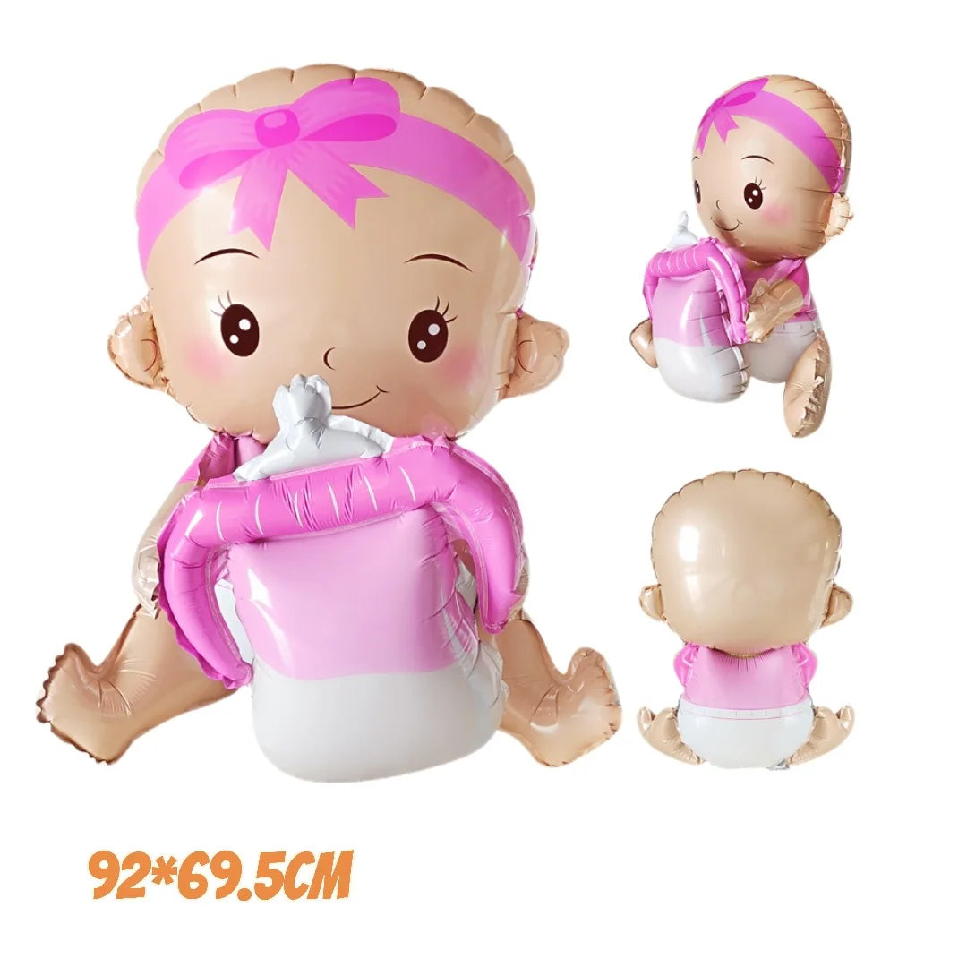 Baby Boy Girl Foil Balloon Gender Reveal Balloon Bear Helium Balloon Baby Shower Gift Kids Birthday Party Wedding Decor Supplies