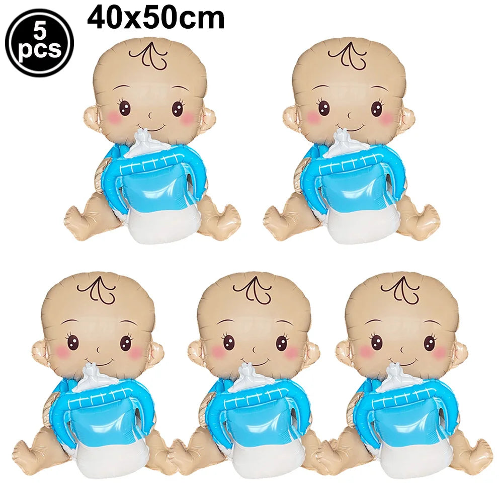 Baby Boy Girl Foil Balloon Gender Reveal Balloon Bear Helium Balloon Baby Shower Gift Kids Birthday Party Wedding Decor Supplies
