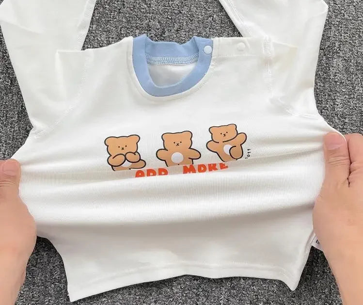 Pyjama Bébé 2 Pièces Coton — Haut Manches Longues & Pantalon, Unisexe Automne Hiver 3M-3 Ans