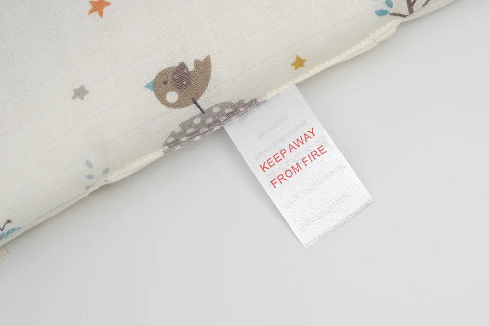 Barrière de lit enfant anti-chute — Coton Lavable Amovible 6 Pièces | Bleu, Beige, Blanc, Kaki