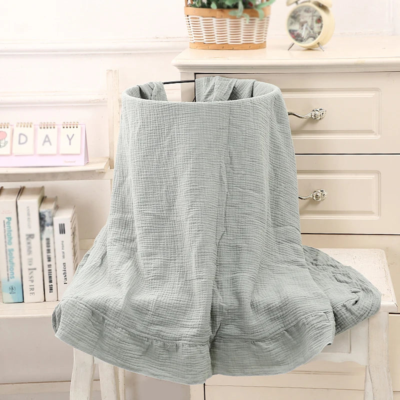 Couverture Bébé Mousseline Coton – Lange Emmaillotage Nouveau-Né Doux
