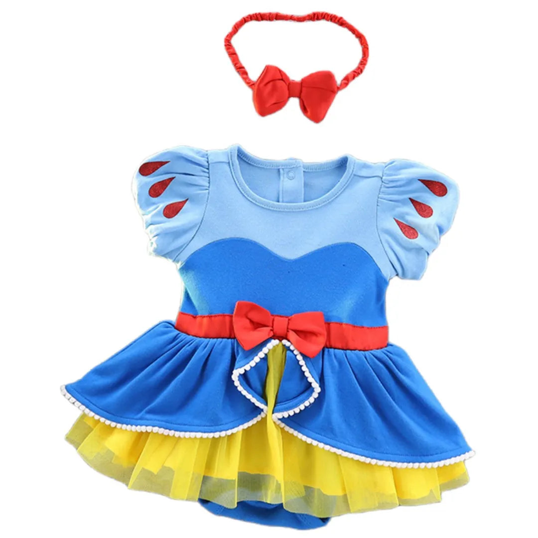 Robe Tutu Princesse Bébé Fille avec Bandeau – Tenue Anniversaire, Baptême & Cérémonie 3-18 Mois