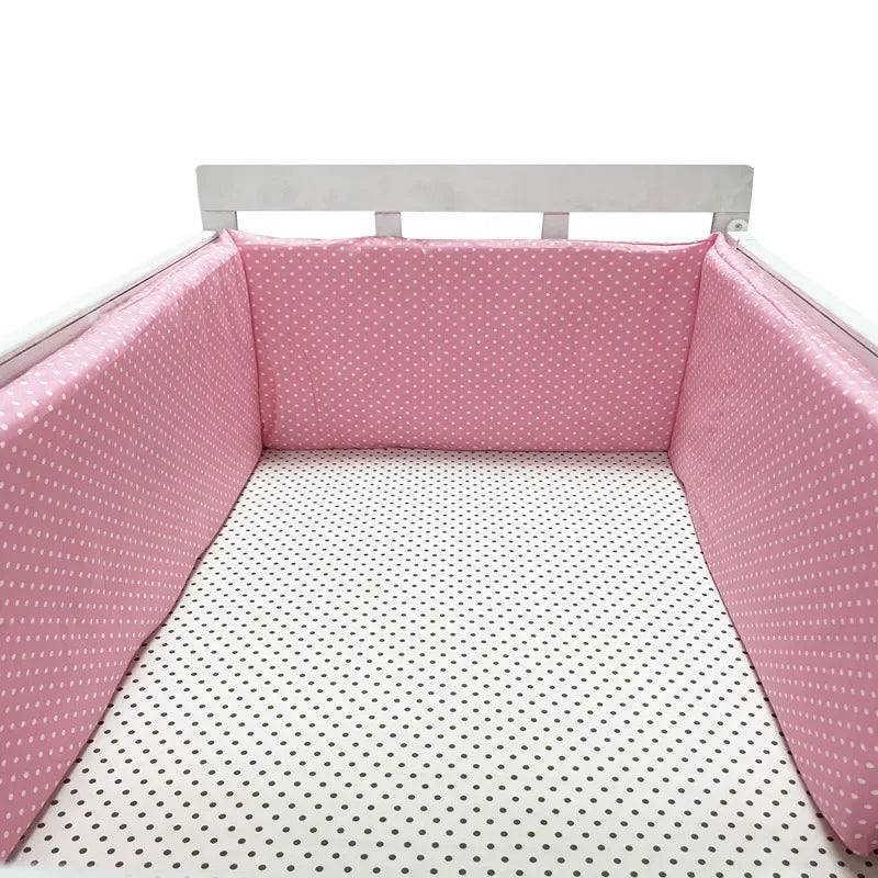 Tour de Lit Bébé Coton Motifs — Protège Barreaux Respirant 60x120 | 14 Coloris Fille & Garçon