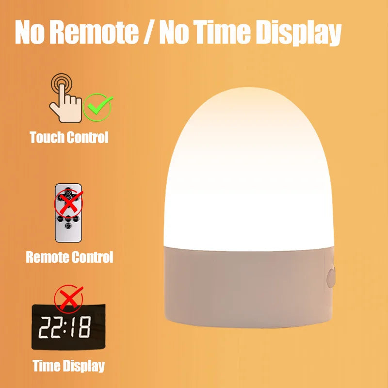 Veilleuse LED Tactile Rechargeable Bébé – 3 Couleurs & Luminosité Réglable USB-C | 9 Modèles Chambre Enfant