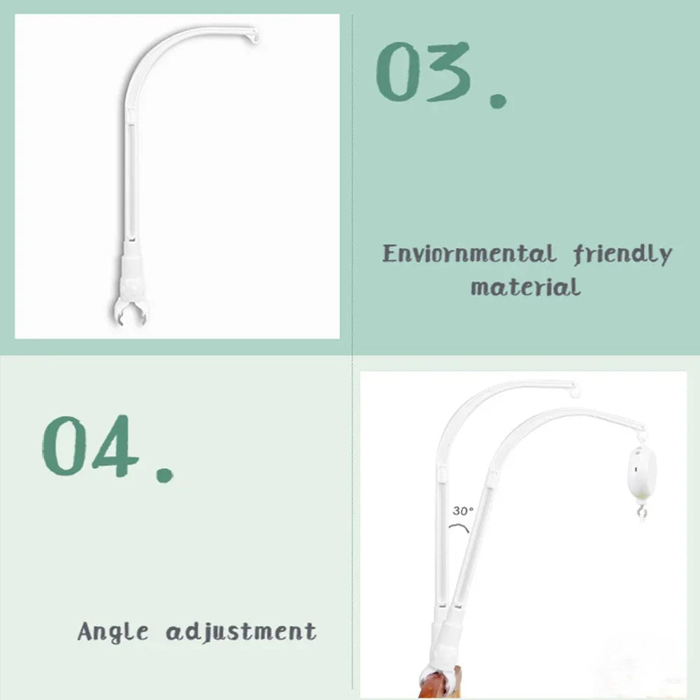 Support Mobile Bébé — Bras Rotatif DIY Cloche & Hochets | Lit, Poussette & Berceau
