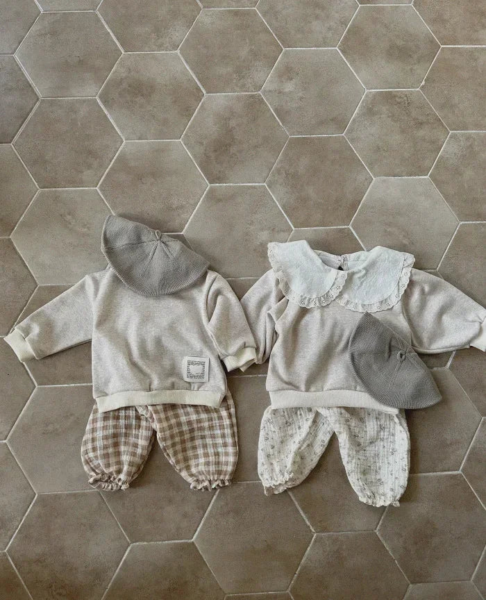 Pantalon Bébé Coton Bio – Mousseline Douce Imprimé Mignon Garçon & Fille 3-6M à 2-3 Ans