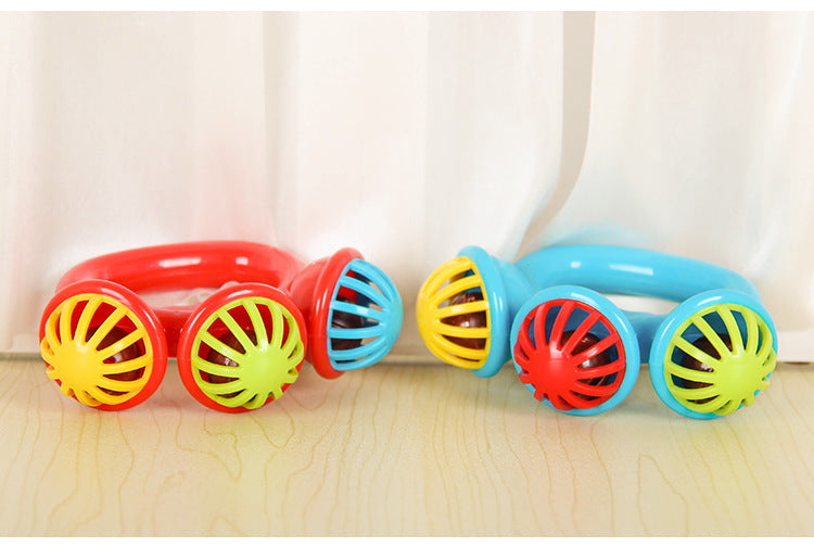 Hochet Bébé 0-3 Mois Montessori – Cloche à Main Préhension Sensoriel Éveil Naissance