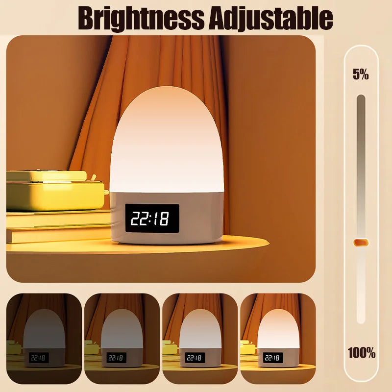 Veilleuse LED Tactile Rechargeable Bébé – 3 Couleurs & Luminosité Réglable USB-C | 9 Modèles Chambre Enfant