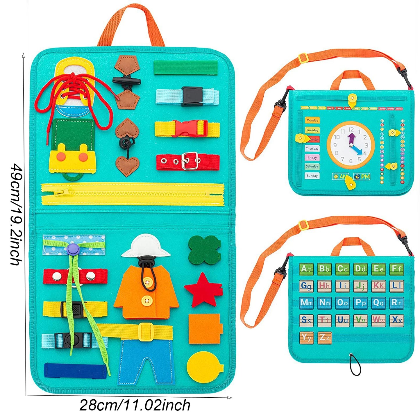 Busy Board Montessori Habillage – Cadre d'Habillage Autonomie Motricité Fine | Fille & Garçon 1-3 Ans