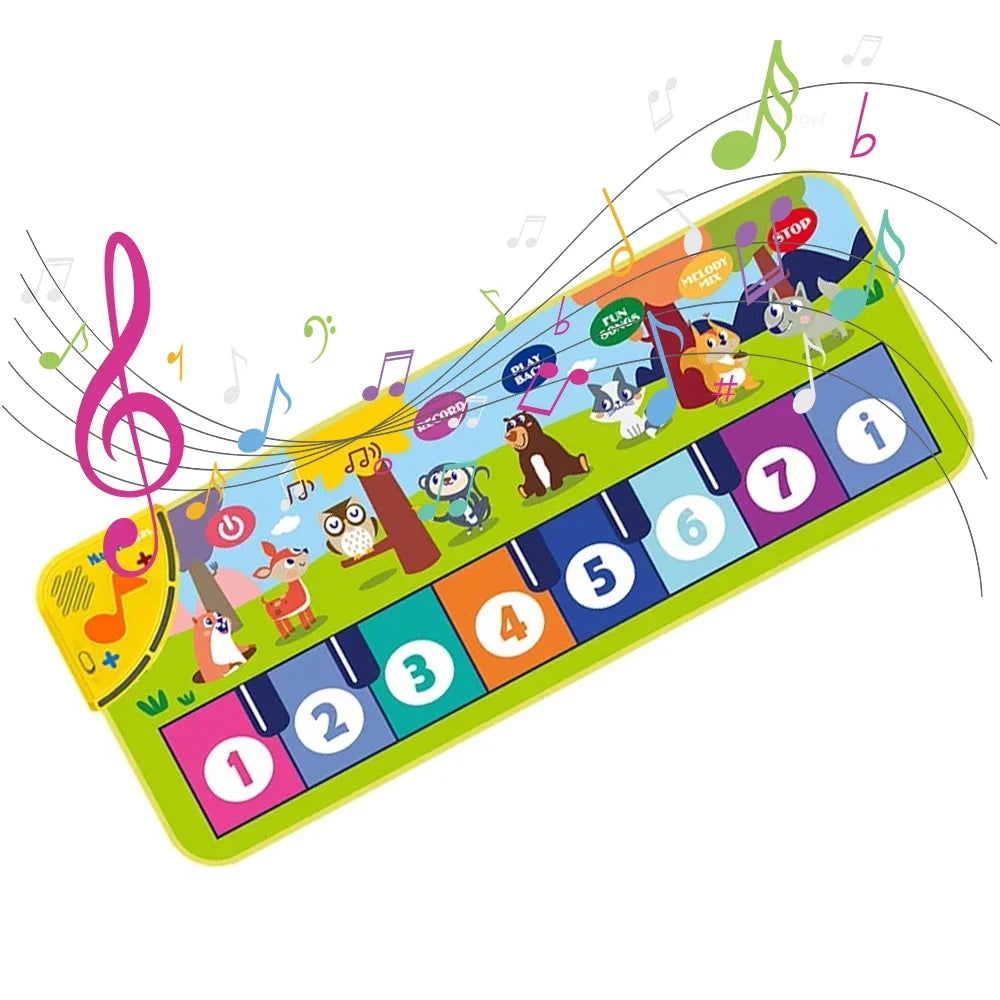 Tapis Piano Musical Enfant – Clavier Danse & Fitness au Sol | Fille & Garçon | 3 Modèles