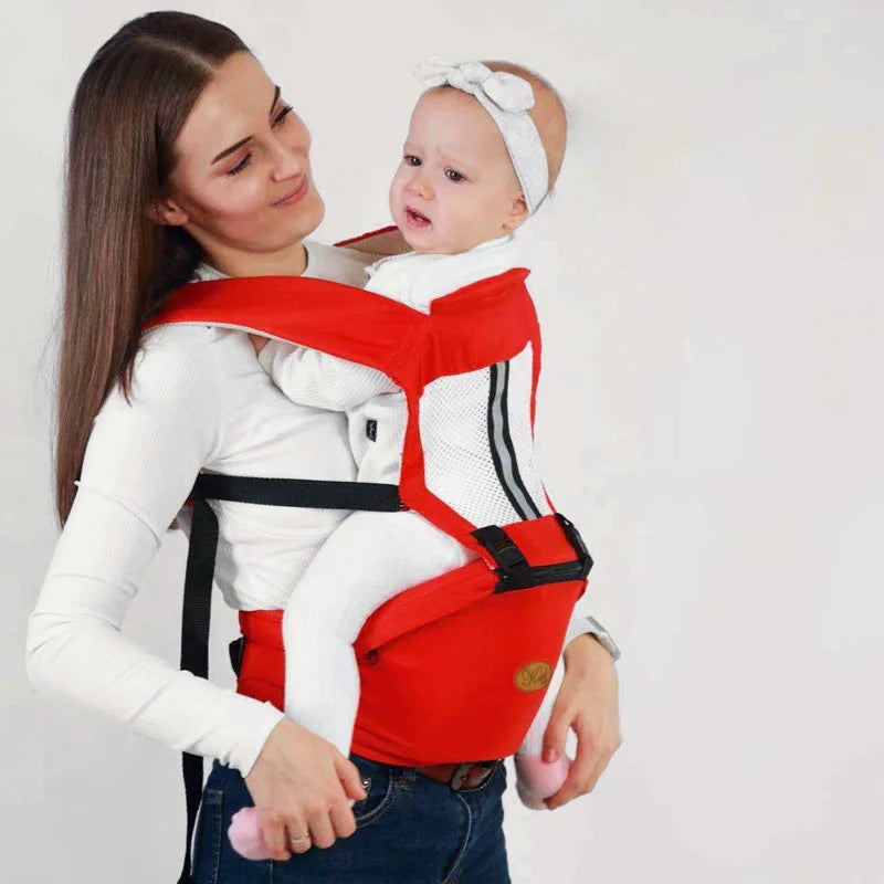 Porte-Bébé Ergonomique avec Siège de Hanche – Multifonction Physiologique 0-48 Mois | Écharpe & Kangourou