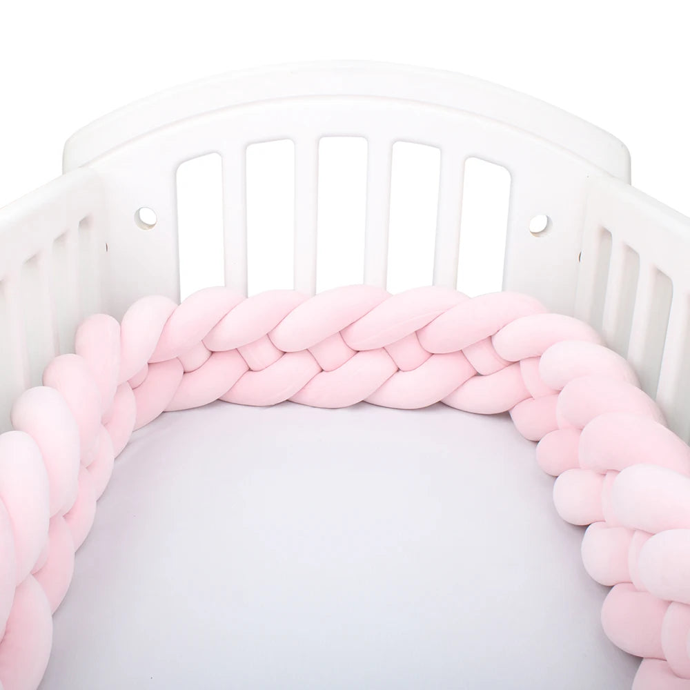 Tresse de Lit Bébé – Tour de Lit Tressé en Coton | 2.2M / 3M / 3.6M | Décoration Chambre Bébé