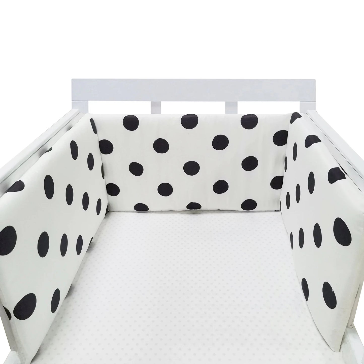 Tour de Lit Bébé Coton Épais 1 Pièce — Coussin Protège Barreaux Lavable | 24 Coloris Fille & Garçon