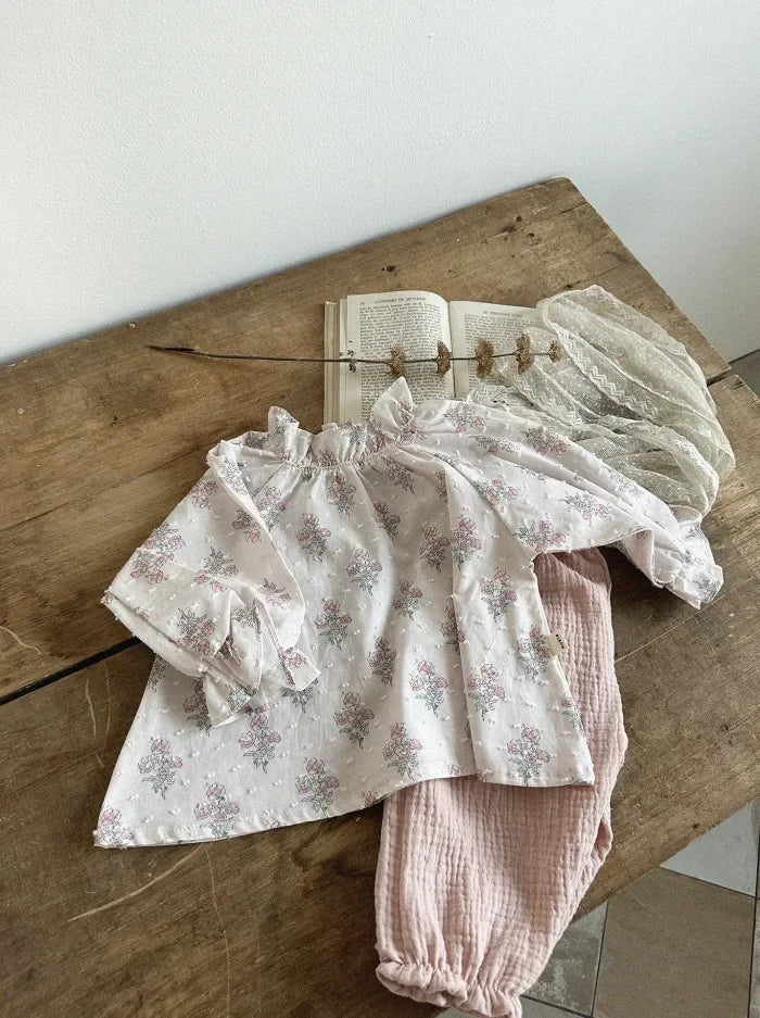 Pantalon Bébé Coton Bio – Mousseline Douce Imprimé Mignon Garçon & Fille 3-6M à 2-3 Ans