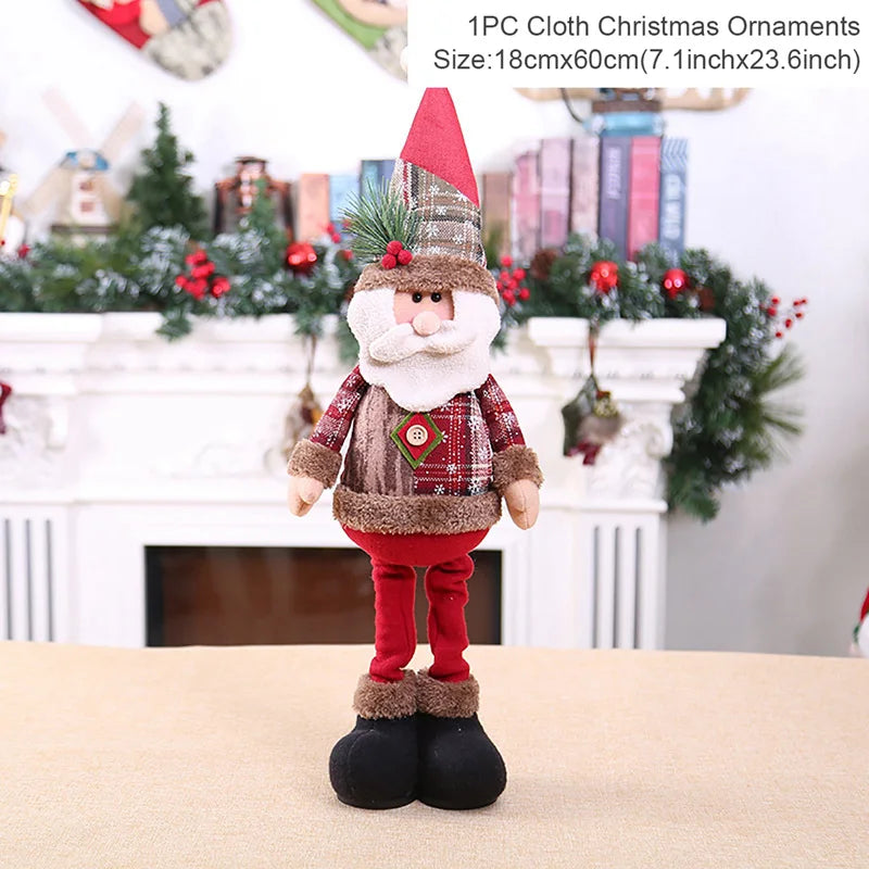 Figurine Père Noël Décorative Table – Poupée Noël Intérieur Tendance 2025, Cadeau Fêtes Nouvel An
