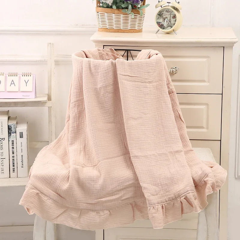 Couverture Bébé Mousseline Coton – Lange Emmaillotage Nouveau-Né Doux