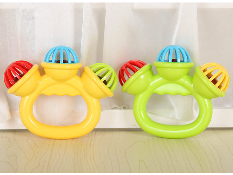 Hochet Bébé 0-3 Mois Montessori – Cloche à Main Préhension Sensoriel Éveil Naissance