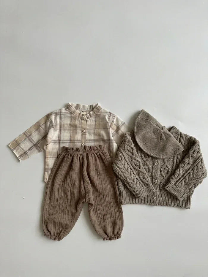 Pantalon Bébé Coton Bio – Mousseline Douce Imprimé Mignon Garçon & Fille 3-6M à 2-3 Ans