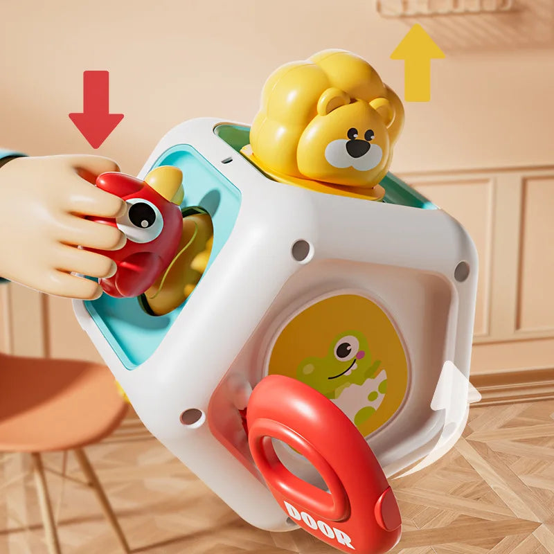 Busy Board Cube Montessori Bébé – Jouet Éducatif Sensoriel Motricité Fine | 5 Modèles | Voyage