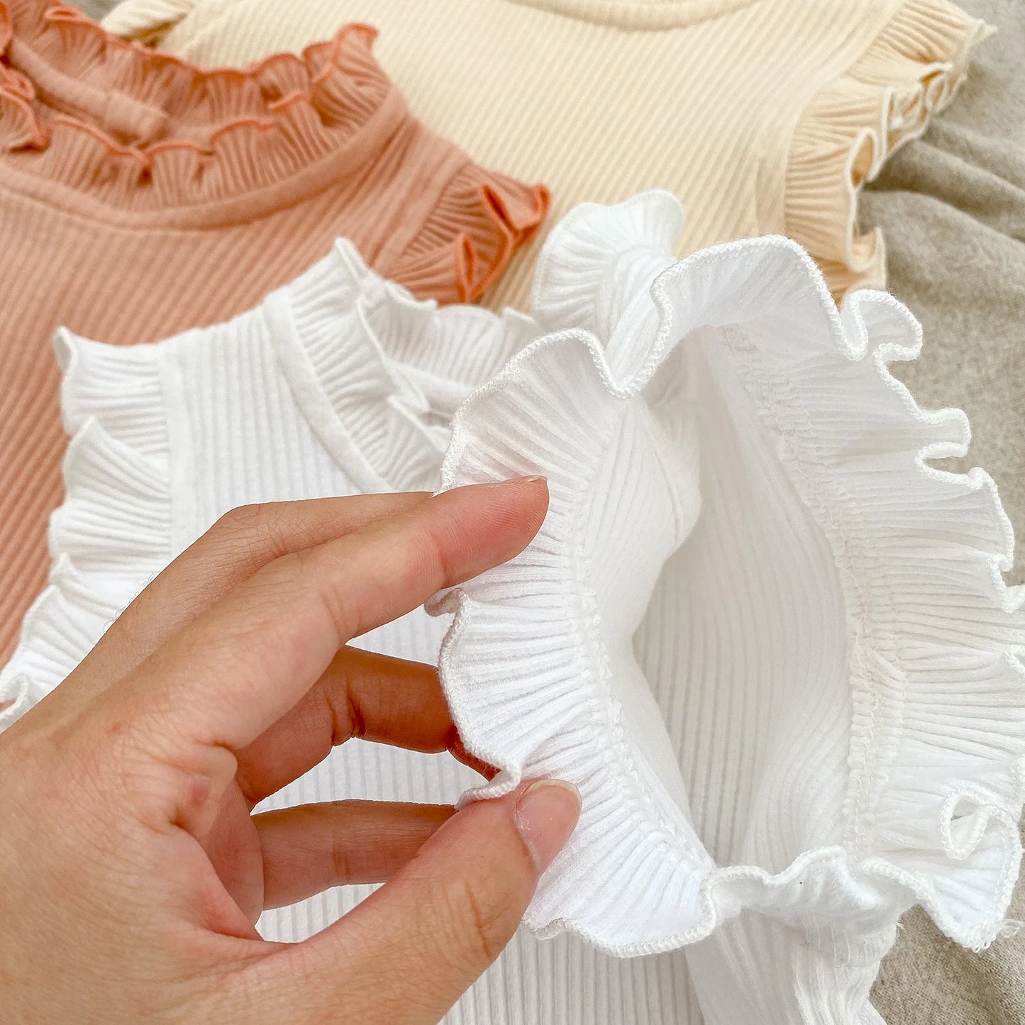 Ensemble bébé fille été — Body Volanté & Short Bloomer 2 Pièces | 0-24 Mois