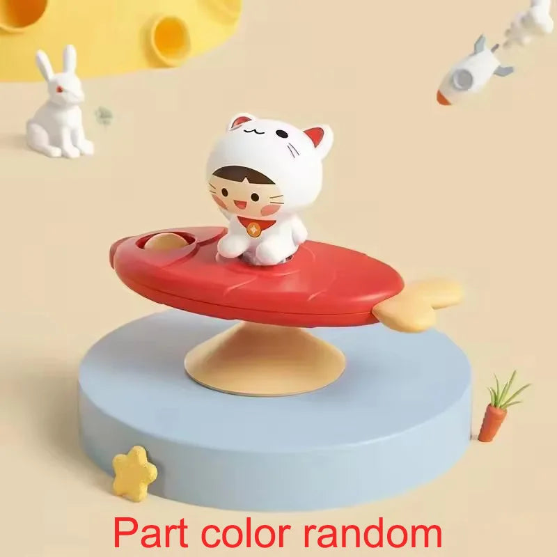Jouet Ventouse Bébé Spinner Animal – Toupie Bain & Table Éveil Sensoriel 0-3 Ans