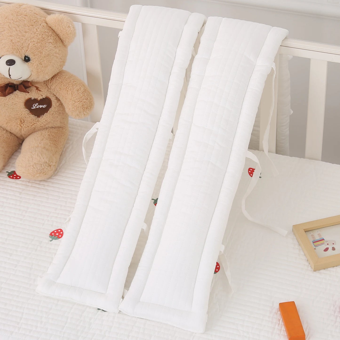 Tour de Lit Bébé Coton — Protège Barreaux Respirant Anti-Morsure | 5 Motifs, 20 Tailles