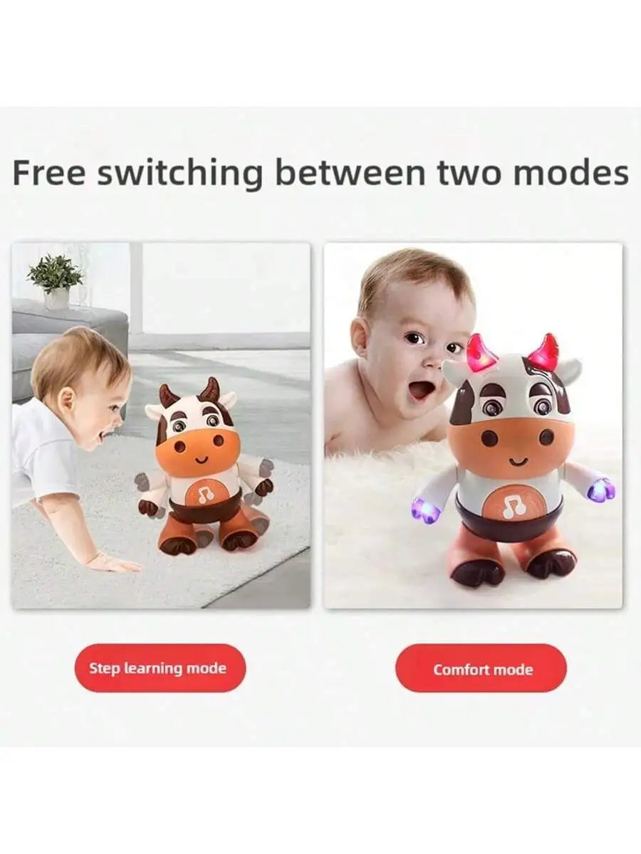 Vache Dansante Bébé – Peluche Musicale Électrique Chansons & Mouvements Interactifs 1-3 Ans