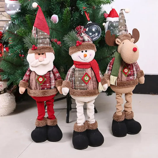 Figurine Père Noël Décorative Table – Poupée Noël Intérieur Tendance 2025, Cadeau Fêtes Nouvel An