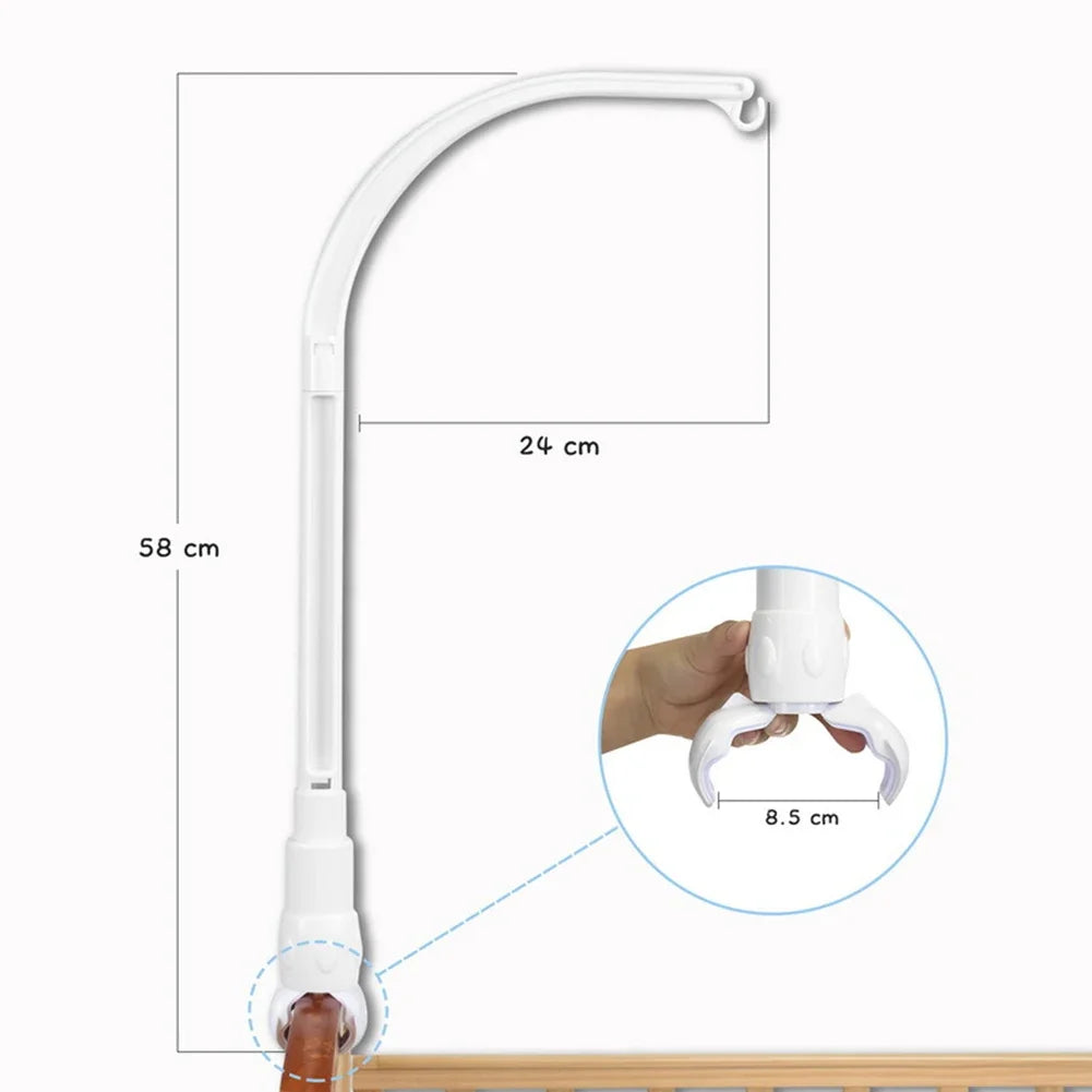 Support Mobile Bébé — Bras Rotatif DIY Cloche & Hochets | Lit, Poussette & Berceau