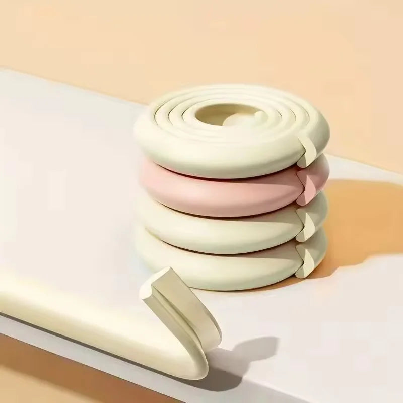 Protection bords meuble bébé — Bande Caoutchouc en L 2M Anti-Choc Tables & Coins