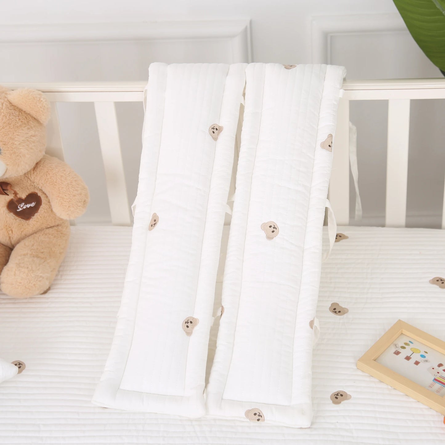 Tour de Lit Bébé Coton — Protège Barreaux Respirant Anti-Morsure | 5 Motifs, 20 Tailles