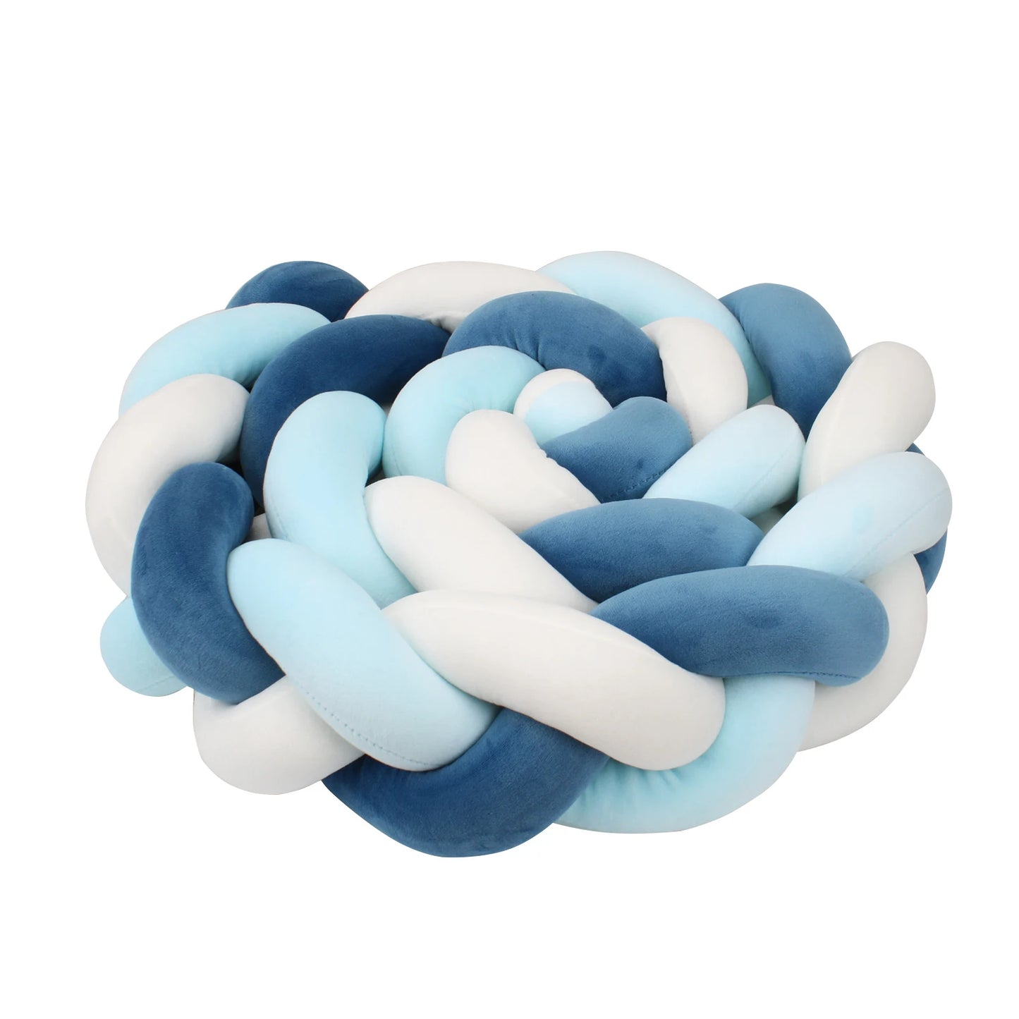 Bumper Lit Bébé Tressé Nœuds Rembourré – Tour de Lit Berceau Lavable 1M 2M 3M 4M