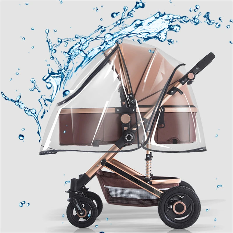 Habillage pluie poussette universel — Housse Transparente Respirante Vent & Soleil | Toutes Marques