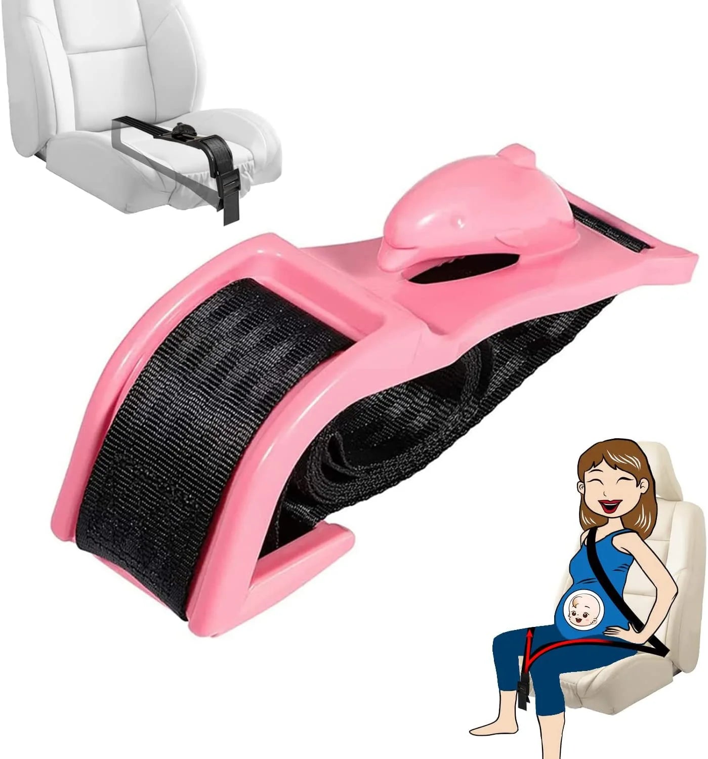 Adaptateur Ceinture de Sécurité Voiture Femme Enceinte – Protecteur Ventre Homologué | Confort Grossesse