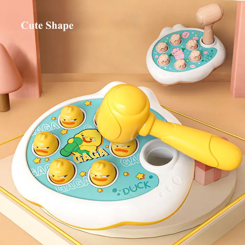 Jeu Marteau Bébé Montessori – Banc à Marteler Encastrement Canard Grenouille Cochon 12-24 Mois