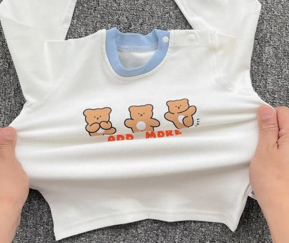 Pyjama Bébé 2 Pièces Coton — Haut Manches Longues & Pantalon, Unisexe Automne Hiver 3M-3 Ans