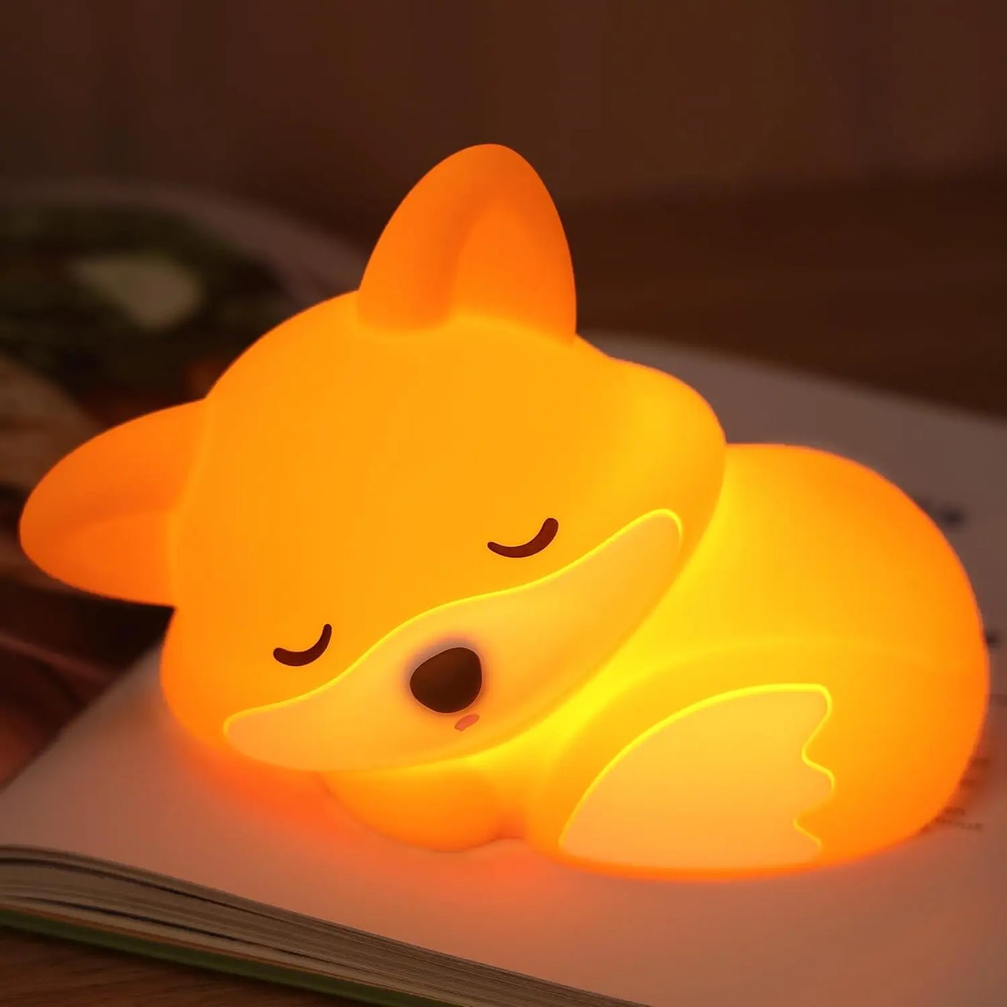 Veilleuse dragon & pingouin silicone — LED Tactile Rechargeable Dimmable | 5 Modèles | Chambre Bébé