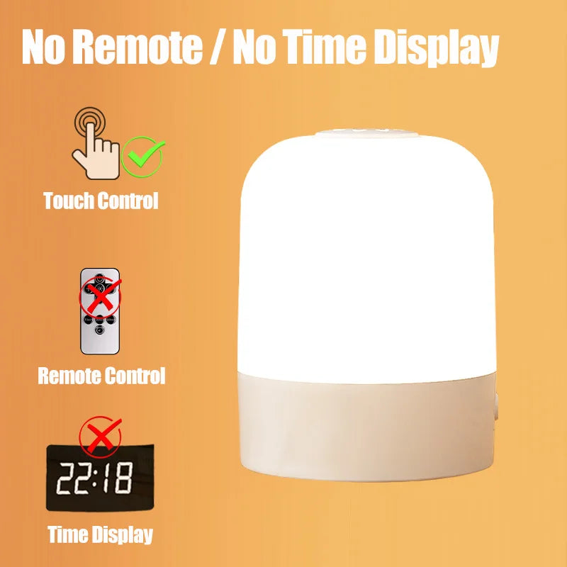Veilleuse LED Tactile Rechargeable Bébé – 3 Couleurs & Luminosité Réglable USB-C | 9 Modèles Chambre Enfant