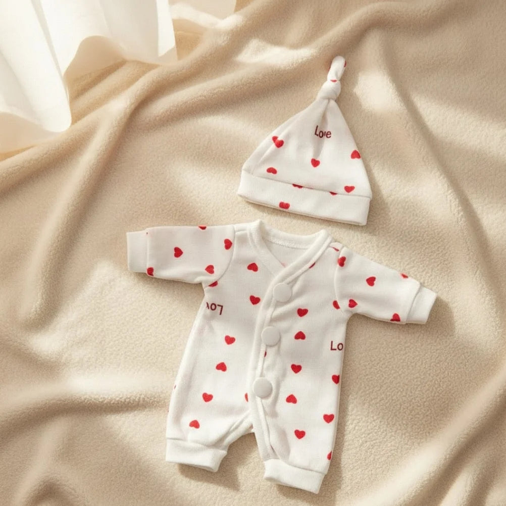 4 Styles Cutest Baby Romper Outfits for Size 8-9Inch Newborn Dolls Soft Touch Handmade High Quality Clothes With Hat