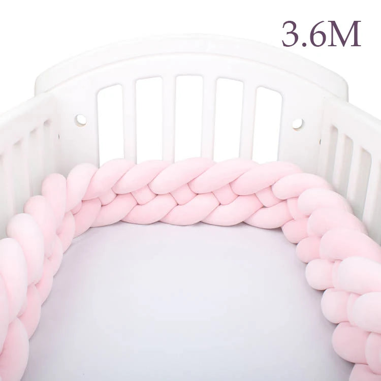 Tresse de Lit Bébé – Tour de Lit Tressé en Coton | 2.2M / 3M / 3.6M | Décoration Chambre Bébé