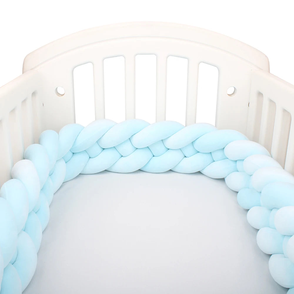 Tresse de Lit Bébé – Tour de Lit Tressé en Coton | 2.2M / 3M / 3.6M | Décoration Chambre Bébé