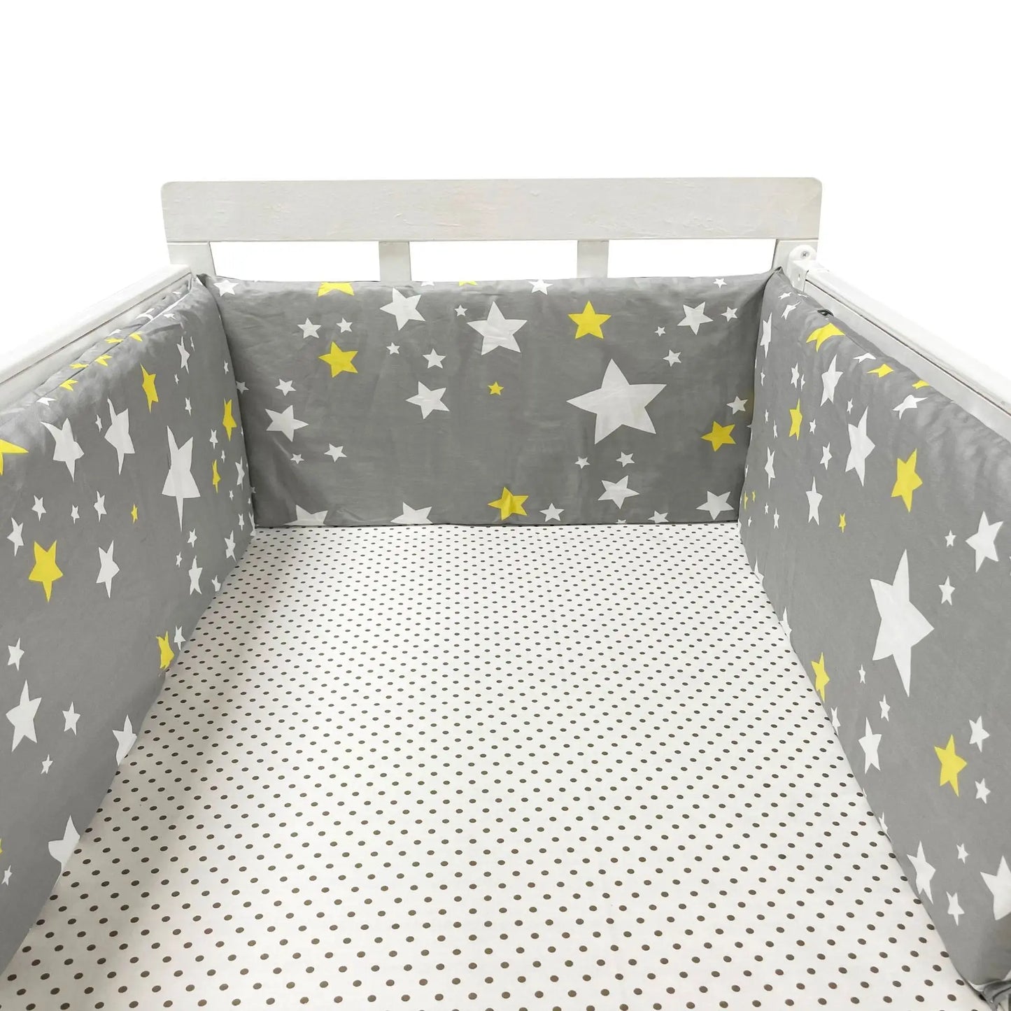 Tour de Lit Bébé Coton Épais 1 Pièce — Coussin Protège Barreaux Lavable | 24 Coloris Fille & Garçon