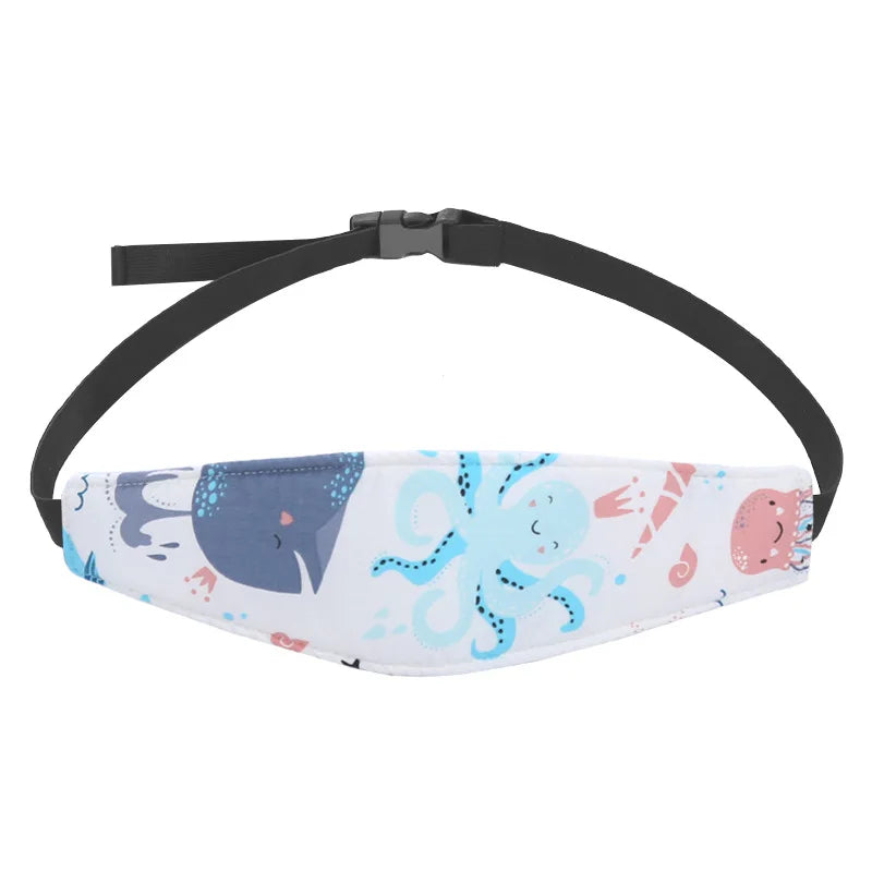 Bande de maintien de tête bébé pour siège auto – Coton doux ajustable