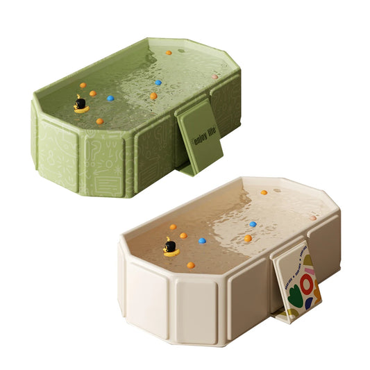 Baignoire Pliable Bébé – Rangement Facile, Portable Intérieur & Extérieur | 5 Couleurs