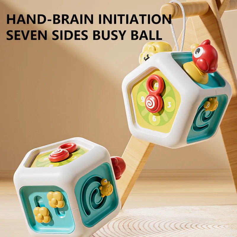 Busy Board Cube Montessori Bébé – Jouet Éducatif Sensoriel Motricité Fine | 5 Modèles | Voyage