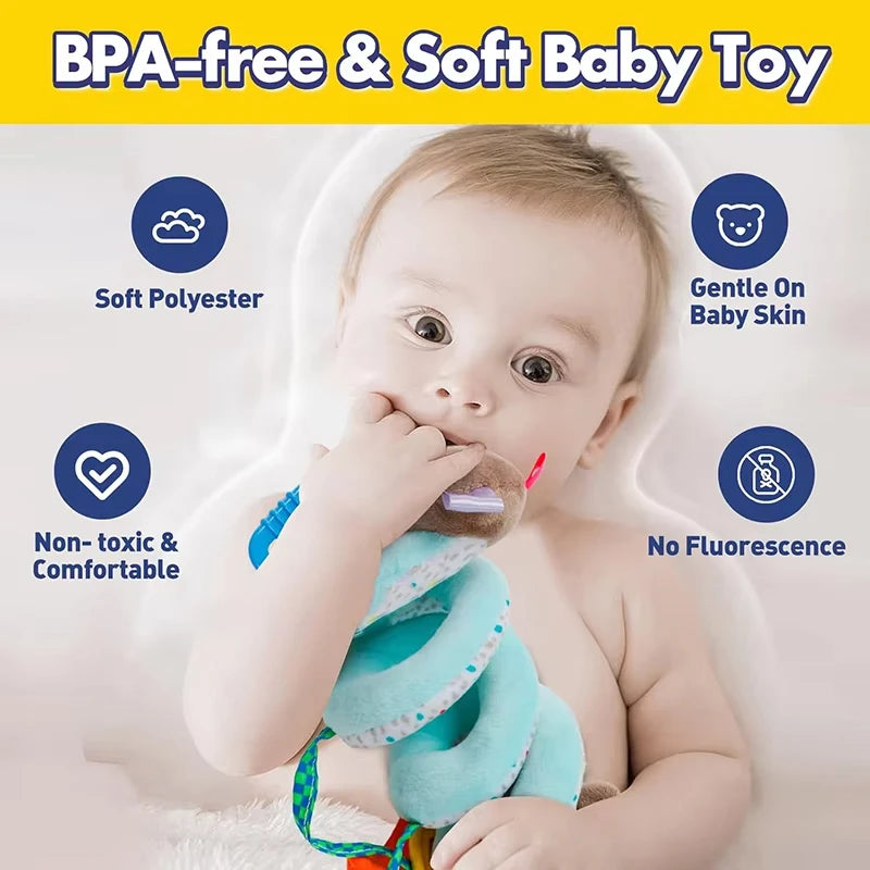 Jouet Spirale Peluche Bébé – Mobile Suspendu Éveil Poussette, Siège Auto & Lit | Motif Âne Adorable