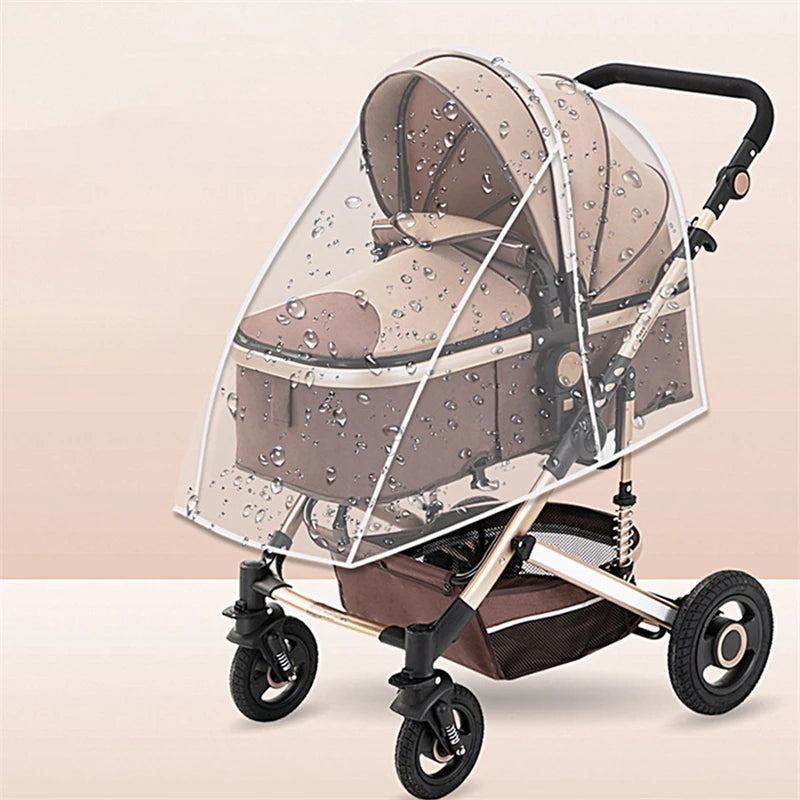 Habillage pluie poussette universel — Housse Transparente Respirante Vent & Soleil | Toutes Marques