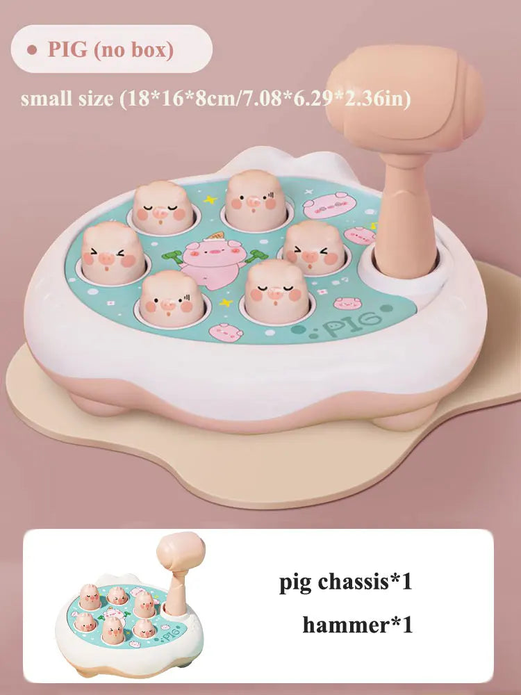 Jeu Marteau Bébé Montessori – Banc à Marteler Encastrement Canard Grenouille Cochon 12-24 Mois