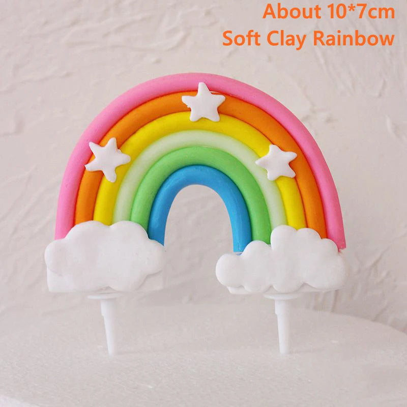 Cake Topper Licorne Arc-en-Ciel – Décoration Gâteau Anniversaire Fille 16 18 Ans & Baby Shower